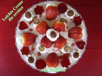 Dessert: Leichte Creme die errötet! - Rezept