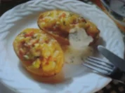 Ofenkartoffeln mit Schinken und Käse - Rezept