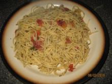"Grüne" Spaghetti mit Parmaschinken - Rezept