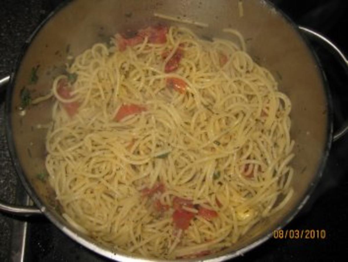 "Grüne" Spaghetti mit Parmaschinken - Rezept - Bild Nr. 3
