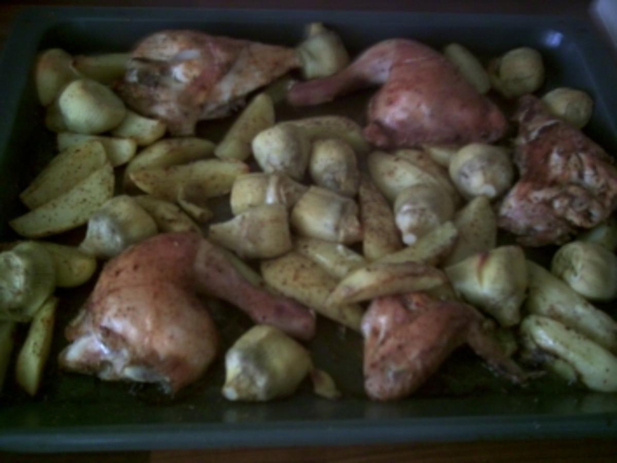 Hähnchen mit Artischocken und Kartoffeln - Rezept - Bild Nr. 2