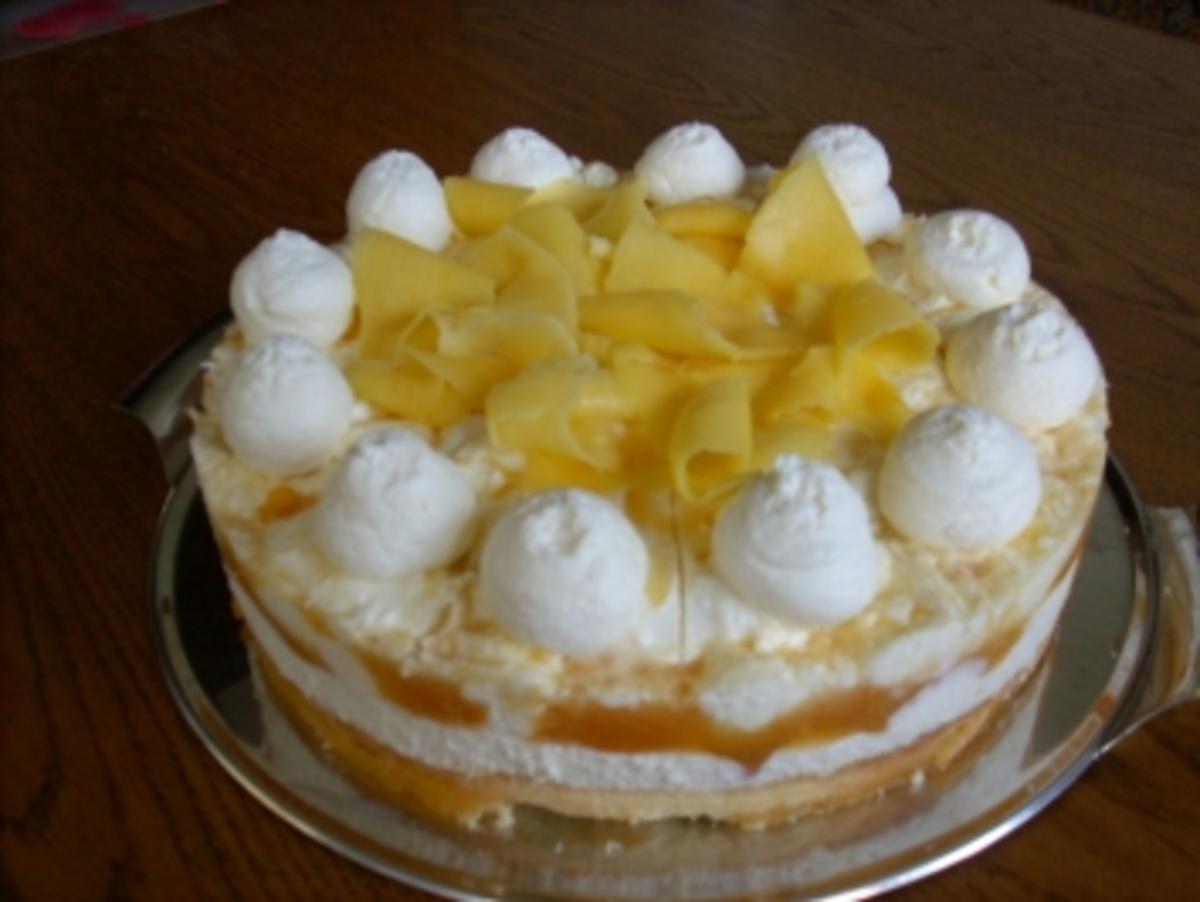 Marmorierte Mango-Joghurt-Torte - Rezept - Bild Nr. 2