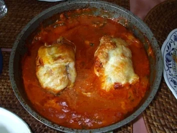 gefüllte putenröllchen - Rezept