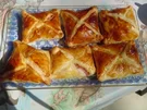 Blätterteigtaschen mit Marmelade gefüllt - Rezept