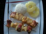 Putenspieße mit Ananas - Rezept