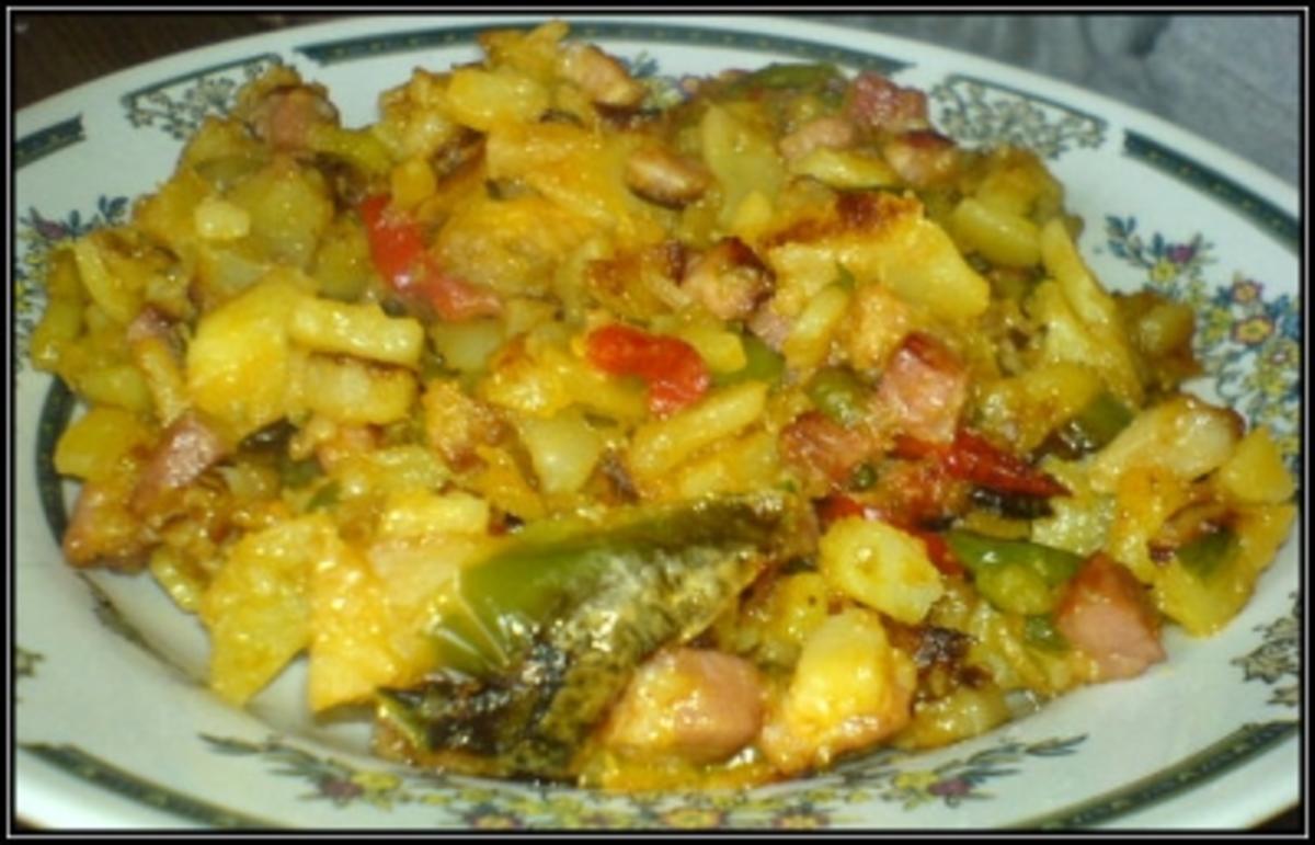 Bunte Bratkartoffelpfanne