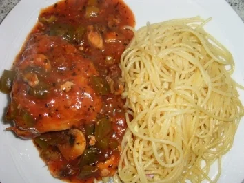 Gefüllte Schweineschnitzel italienisch angehaucht - Rezept