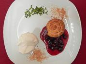 Aachener windige Häufchen mit Printen-Likör-Früchten und Marzipan-Sahneschaum - Rezept