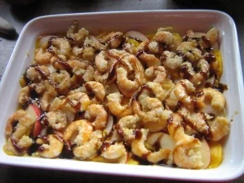 Apfel-Mango-Carpaccio mit Garnelen - Rezept - Bild Nr. 6