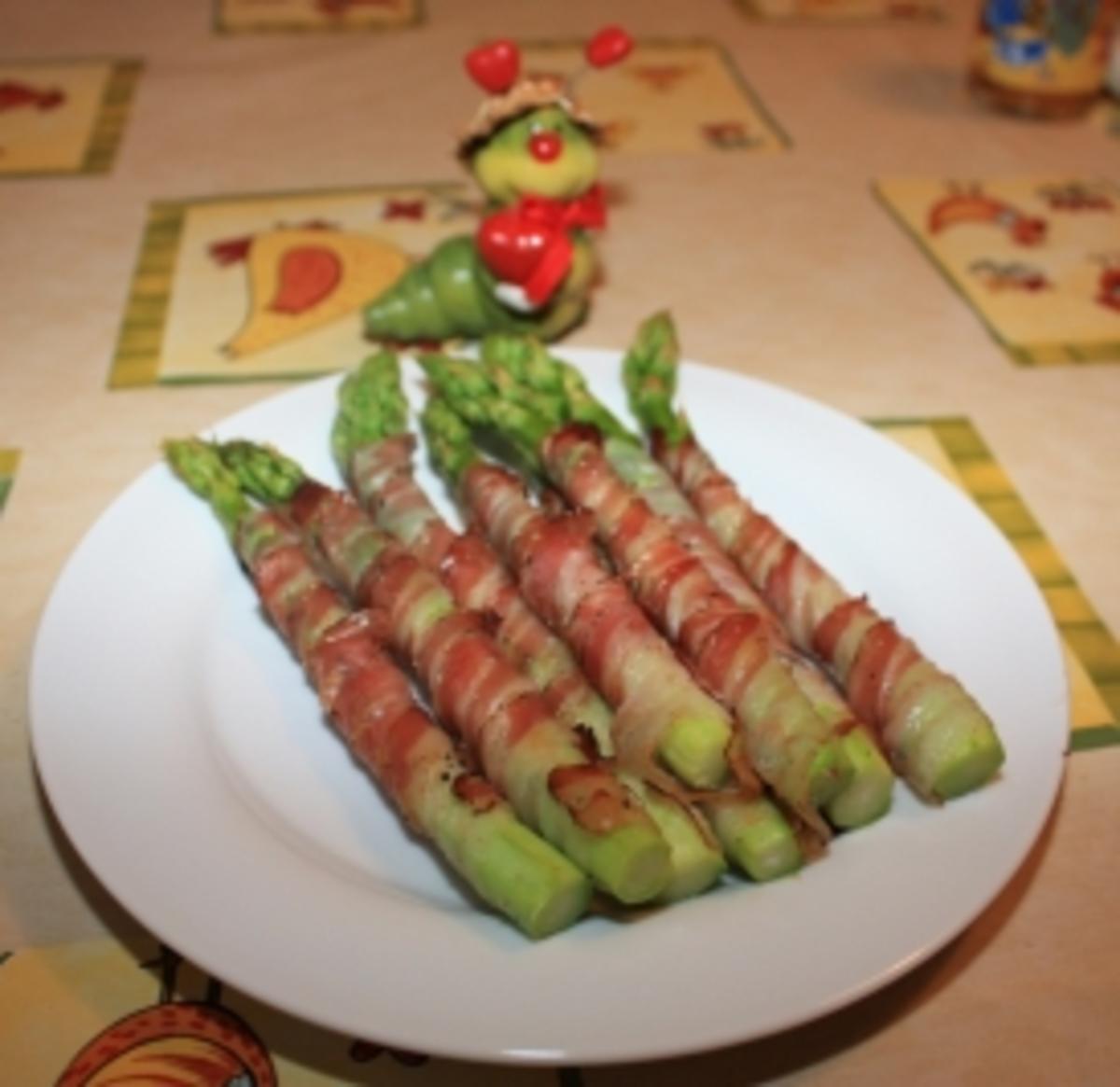 Gegrillter Spargel im Speckmantel - Rezept By GreenHotChilli