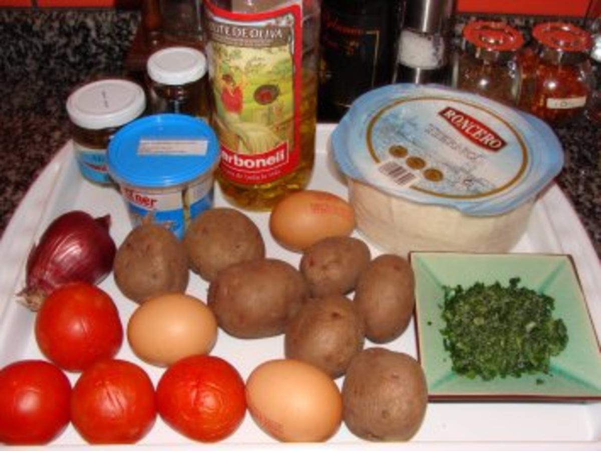 Salat : -Span. Bauernsalat- - Rezept - Bild Nr. 3