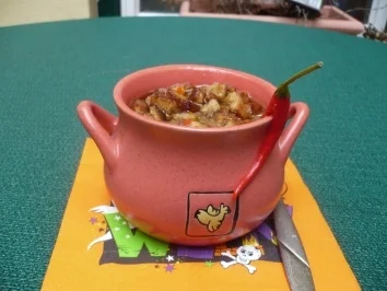 Rezept: Chili - Bier - Suppe mit Käse und Croutons Bild Nr. 2 Chili - Bier - Suppe mit Käse und Croutons - Rezept - Bild Nr. 2