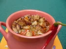 Chili - Bier - Suppe mit Käse und Croutons - Rezept