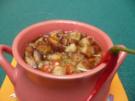 Chili - Bier - Suppe mit Käse und Croutons - Rezept