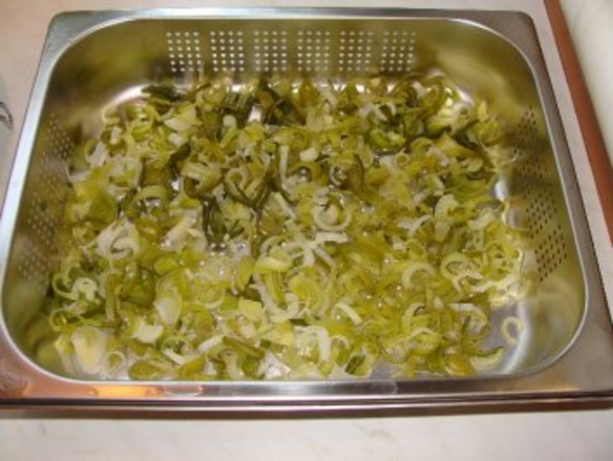Spaghettini mit Lauch und Räucherfisch in Sahnesoße - Rezept - Bild Nr. 3