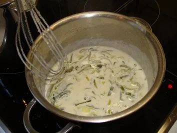 Spaghettini mit Lauch und Räucherfisch in Sahnesoße - Rezept - Bild Nr. 4