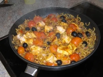 Rezept: Nudel Paella Nudel Paella - Rezept