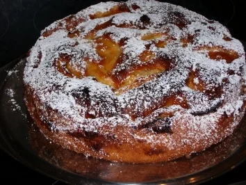 Glasierter Apfelkuchen - Rezept