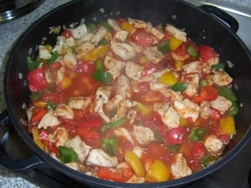 Gaby´s Hähnchen-Reis-Pfanne - Rezept - Bild Nr. 3