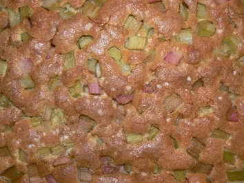 Rhabarberkuchen vom Blech - Rezept