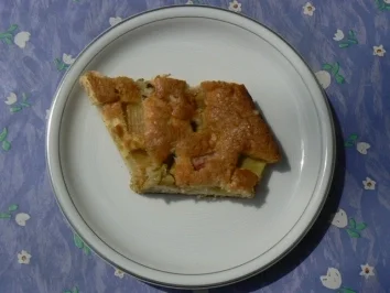 Rhabarberkuchen vom Blech - Rezept - Bild Nr. 2