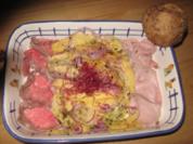 Mango-Zwiebelsalat mit Rostbeef - Rezept