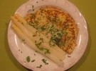 Kräuterpfannkuchen mit Spargel - Rezept
