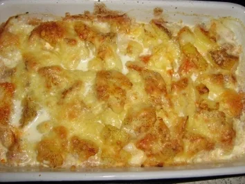 Rezept: Kartoffelauflauf mit Eiern Kartoffelauflauf mit Eiern - Rezept