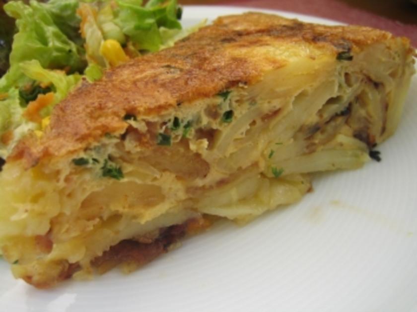 Kartoffelkuchen Kann als Beilage dienen oder als Hauptgericht mit einem ...