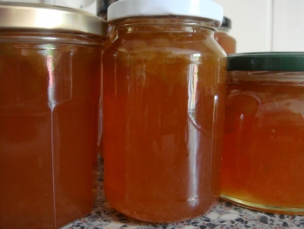 Marmelade: Rhabarbergelee mit Exotischem Saft und Rum - Rezept von
angifischer