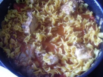 Bandnudeln mit Hähnchen - Rezept - Bild Nr. 7