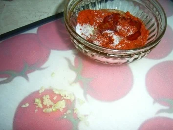 Hähnchenkeule in golden Lackkorsage an Nudelsalat italenische Art - Rezept - Bild Nr. 3