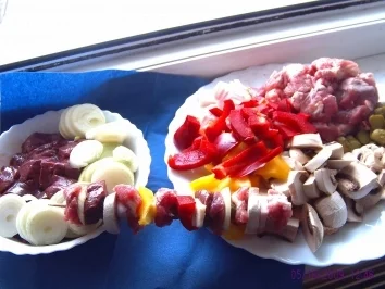 Rezept: Schaschlik Bild Nr. 2 Schaschlik - Rezept - Bild Nr. 2