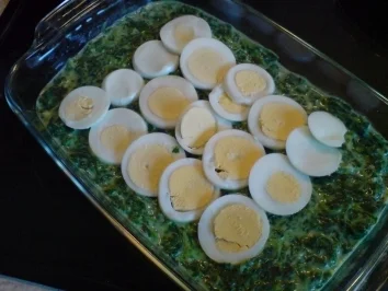 Pangasiusfilet mit Parmesankruste auf einem Spinatbett - Rezept - Bild Nr. 5