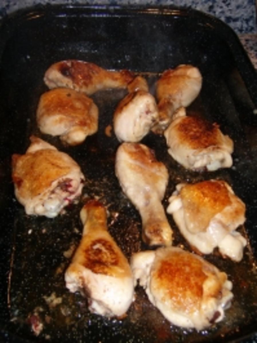 Hähnchen und Kräuterkartoffeln aus dem Ofen - Rezept - Bild Nr. 2