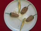 Gefüllte Pimentos im Sesammantel - Rezept