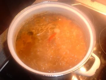 Sojakeim Suppe - Rezept