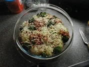 Rezept: Brokkoli-Blumenkohl-Gratin mit Speckwürfel Brokkoli-Blumenkohl-Gratin mit Speckwürfel - Rezept