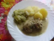 Kalbschnitzel gerollt und in Bier geschmort - Rezept