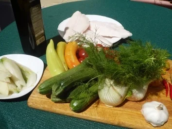 Rezept: Pangasius - Gemüse - Pfanne vom Grill Bild Nr. 2 Pangasius - Gemüse - Pfanne vom Grill - Rezept - Bild Nr. 2