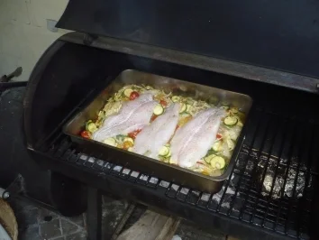 Rezept: Pangasius - Gemüse - Pfanne vom Grill Bild Nr. 5 Pangasius - Gemüse - Pfanne vom Grill - Rezept - Bild Nr. 5