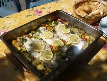 Rezept: Pangasius - Gemüse - Pfanne vom Grill Pangasius - Gemüse - Pfanne vom Grill - Rezept