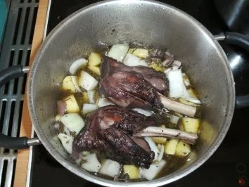 Fleisch: Lammhaxe geschmort - Rezept - Bild Nr. 4