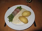 Rezept: Schnippelbohnen im Speckmantel Schnippelbohnen im Speckmantel - Rezept