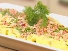 Rezept: Pasta mit Limettensahne, Räucherlachs und Erbsen Pasta mit Limettensahne, Räucherlachs und Erbsen - Rezept
