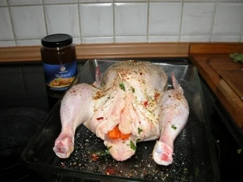 Poularde mit gefülltem Bäuchlein - Rezept - Bild Nr. 4