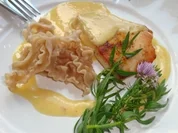 Rezept: Gebratenes Putenschnitzel in Mangosauce Gebratenes Putenschnitzel in Mangosauce - Rezept