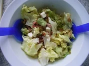 Rezept: Blattsalat mit Mozarella und Speck - Dressing Blattsalat mit Mozarella und Speck - Dressing - Rezept