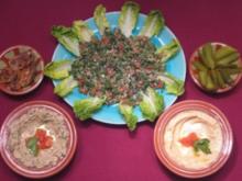 Mezze - Verschiedene kleine Vorspeisen - Rezept