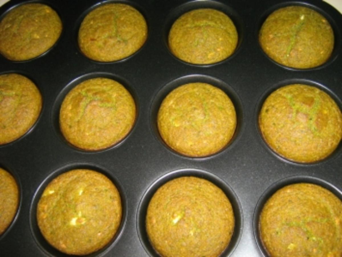 Spinat Mais Mehl Muffins - Rezept - Bild Nr. 2